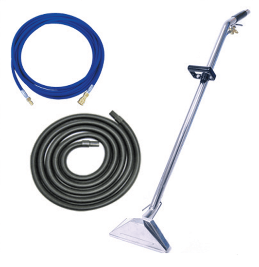 25 Ft. - 50 Ft. Vacuum and Solution Hoses and Stainless Steel Dual Jet Wand Kit Sandia Products - 80-0500