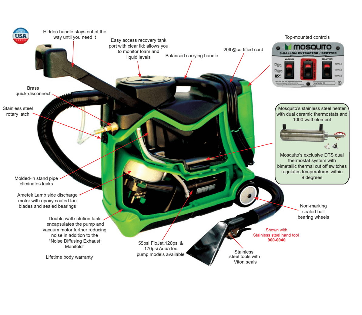 Mosquito Spotter (3-Gallon) MOSQUITO-USA - 3G-0055-HS