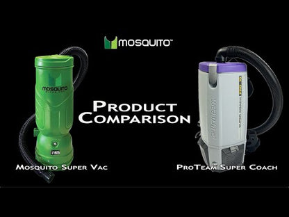 Mosquito Super HEPA, Backpack Vacuum, 6 and 10 quart with tool kit